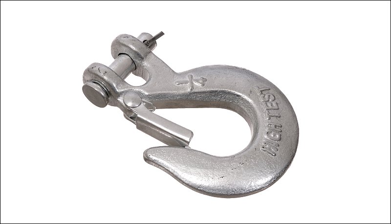 slip hook with spring-loaded retainer/gate