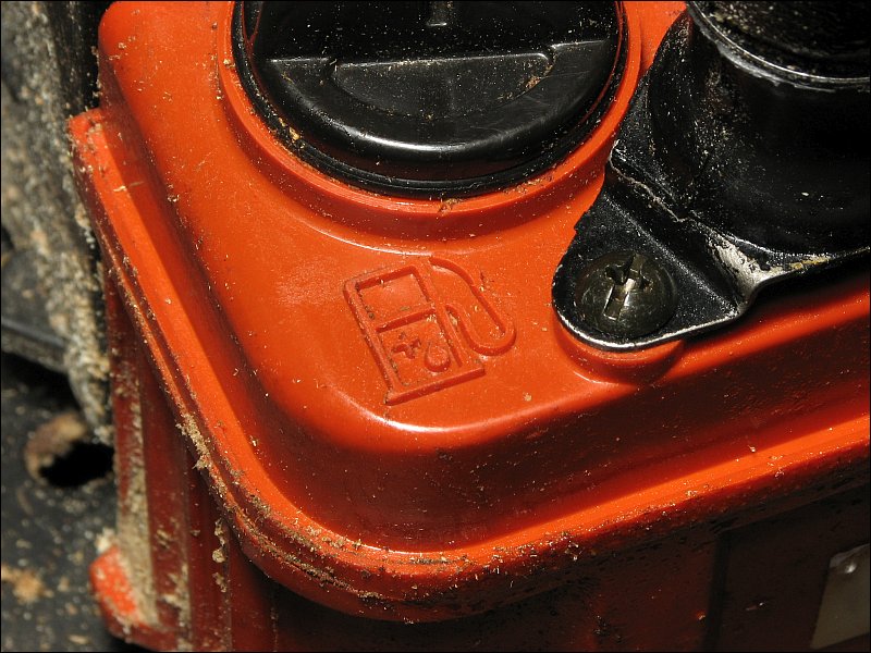 fuel marking near filler cap